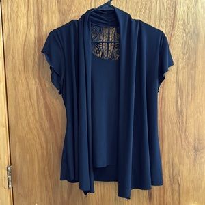 Women’s Blouse with See - Through Cutout on top back